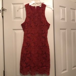 Red Lace Dress Size S
